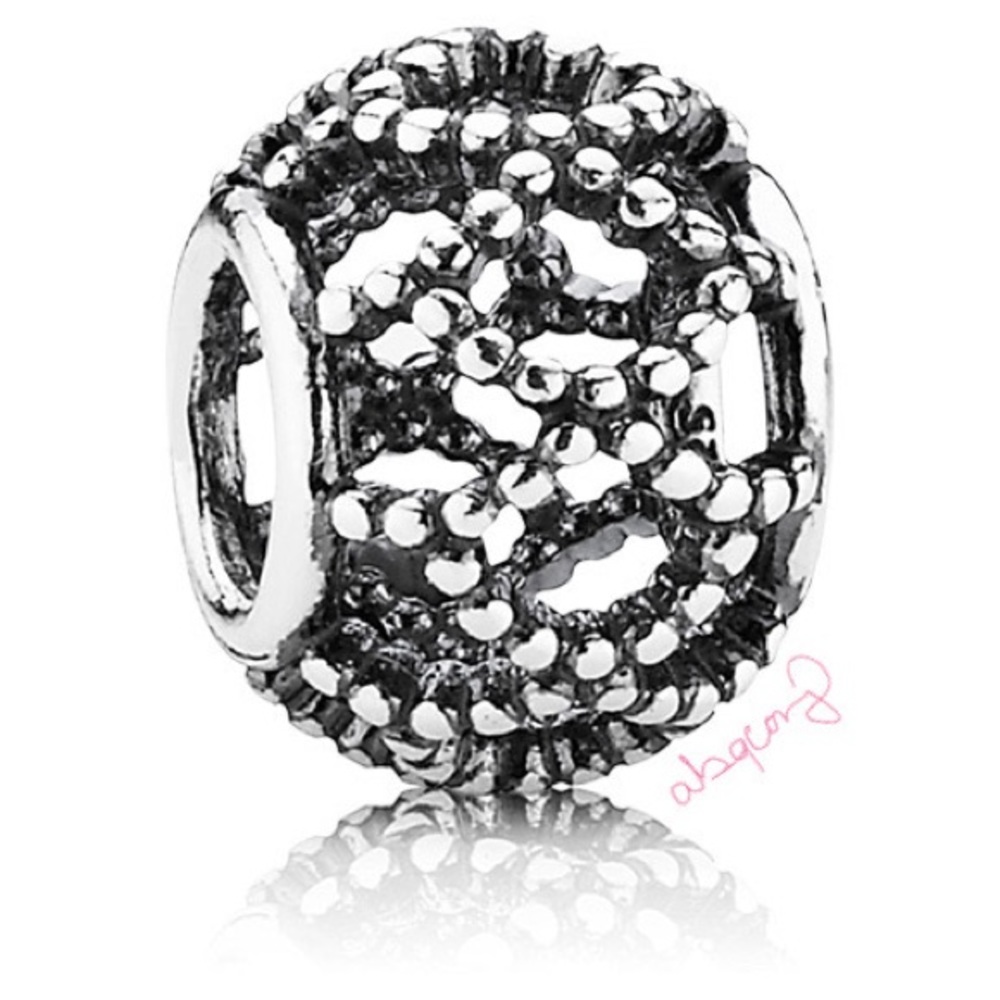Pandora 790978 Sterling Silver Wanderlust Openworks EUC Charm